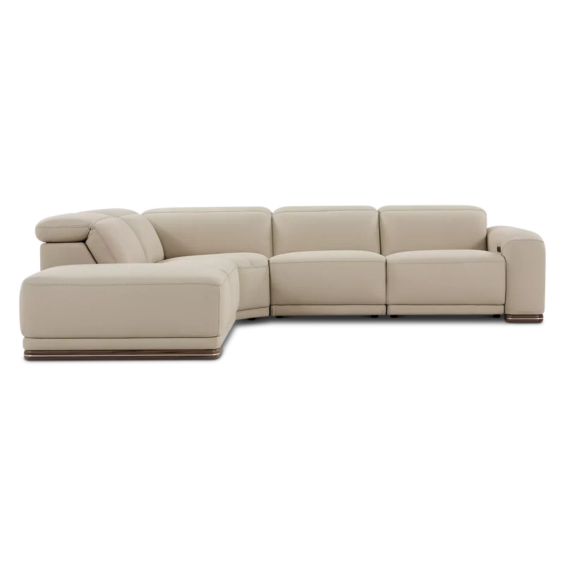 Mike - Power Recline Leather Sectional Sofa by Incanto