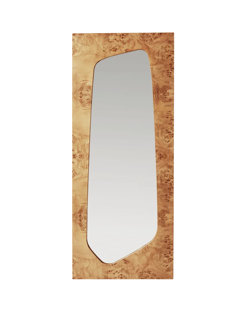 Folia Mirror - Large - Natural Burl