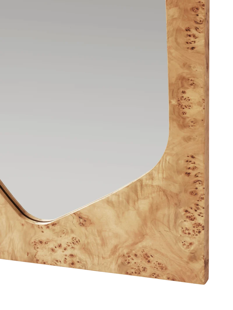 Folia Mirror - Large - Natural Burl