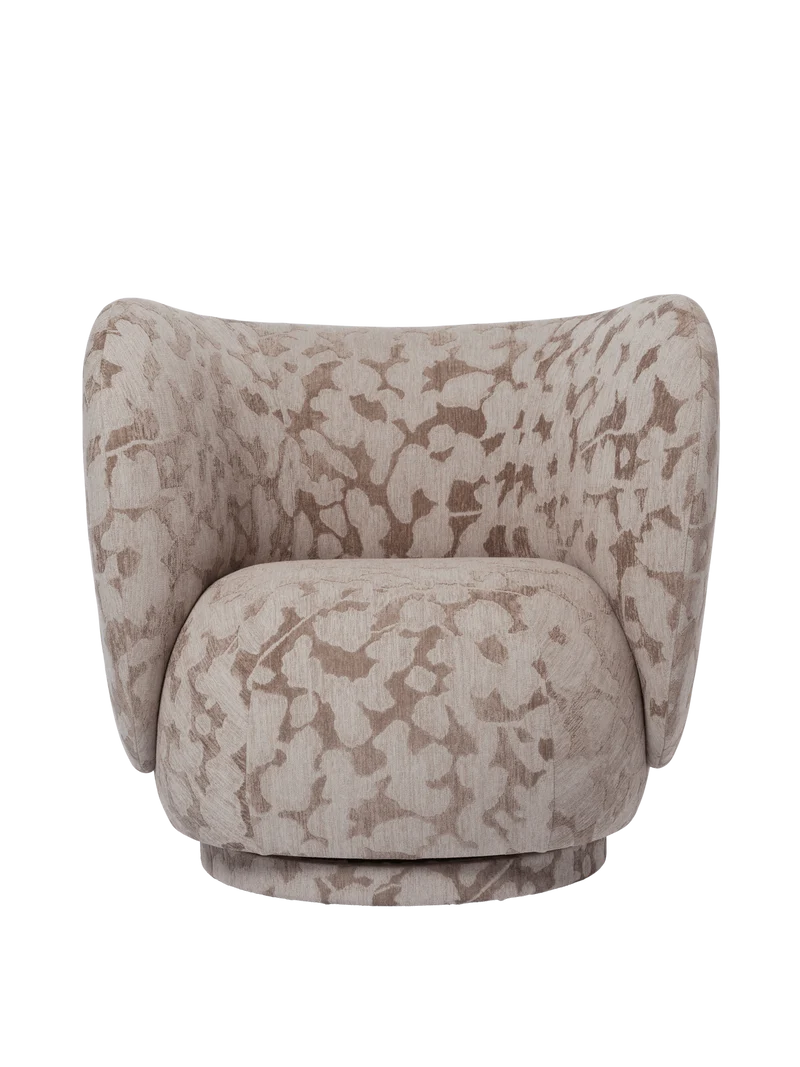 Rico Lounge Chair - Swivel - Cilla - Taupe