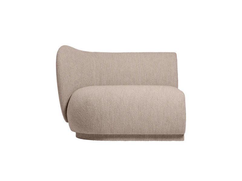 Rico Sofa Armrest Left - Soft Bouclé - Natural