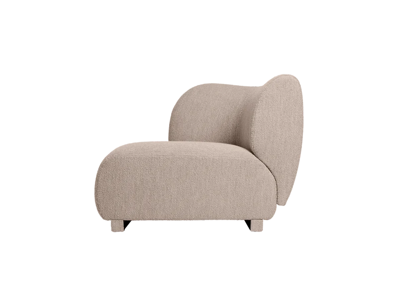 Rico Sofa Armrest Left - Soft Bouclé - Natural