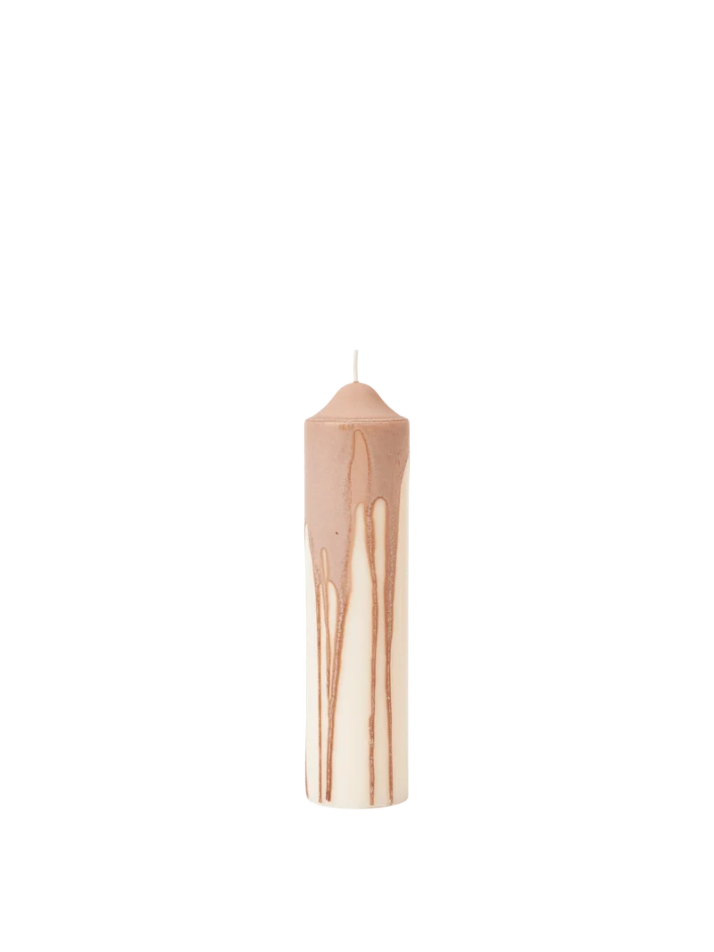 Dryp Pillar Candle - Small - Beige