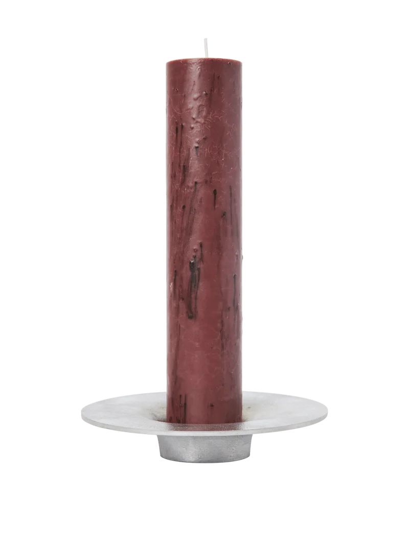 Soothe Block Candle Holder - Aluminium