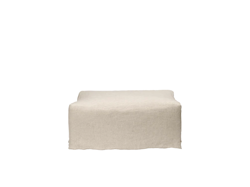 Catena Pouf Rectangular S501 - Loose Drape - Natural