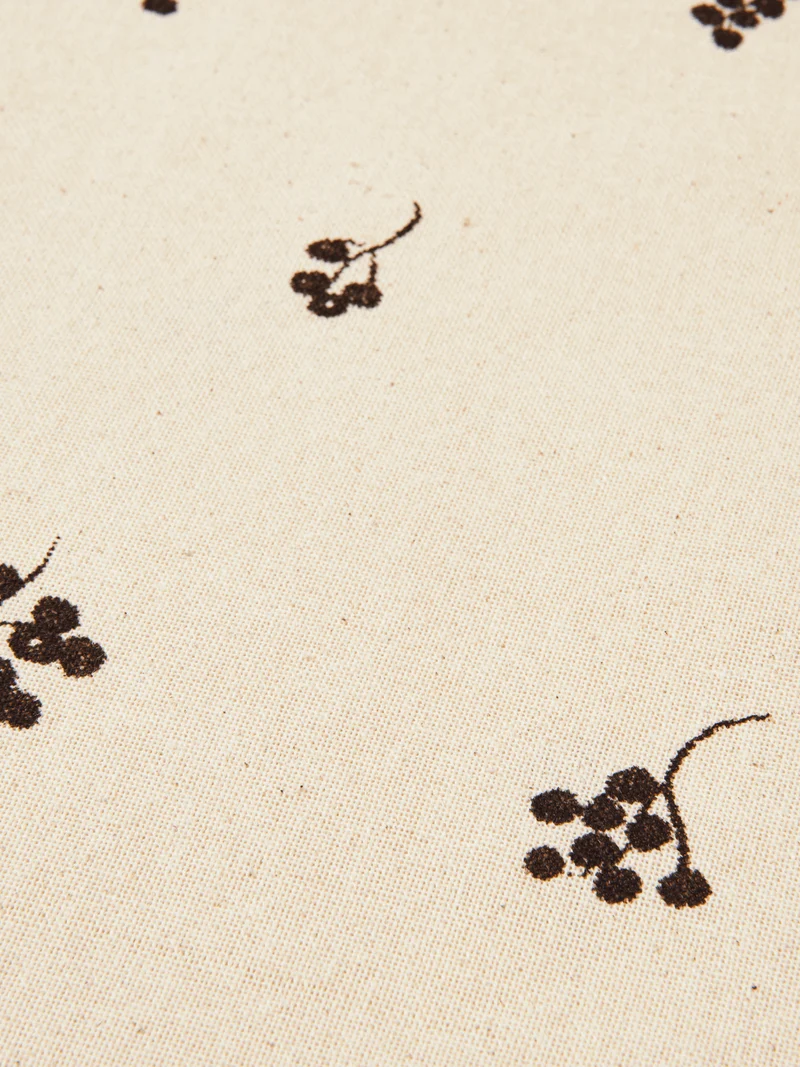 Baies Tablecloth - Natural/Dark Chocolate