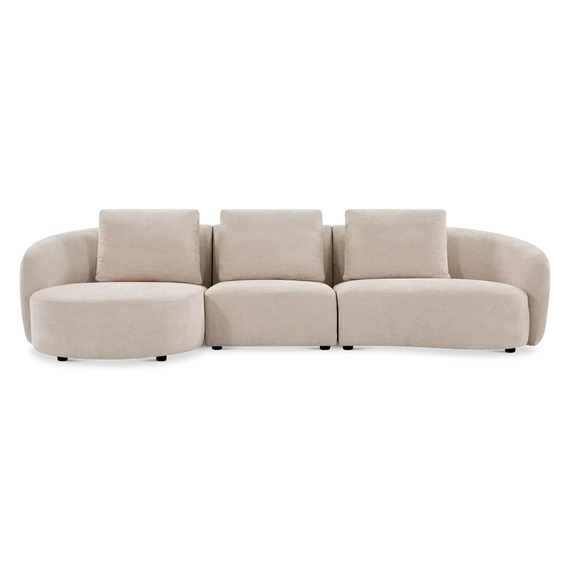 Cashew - fabric Modular Sectional Sofa