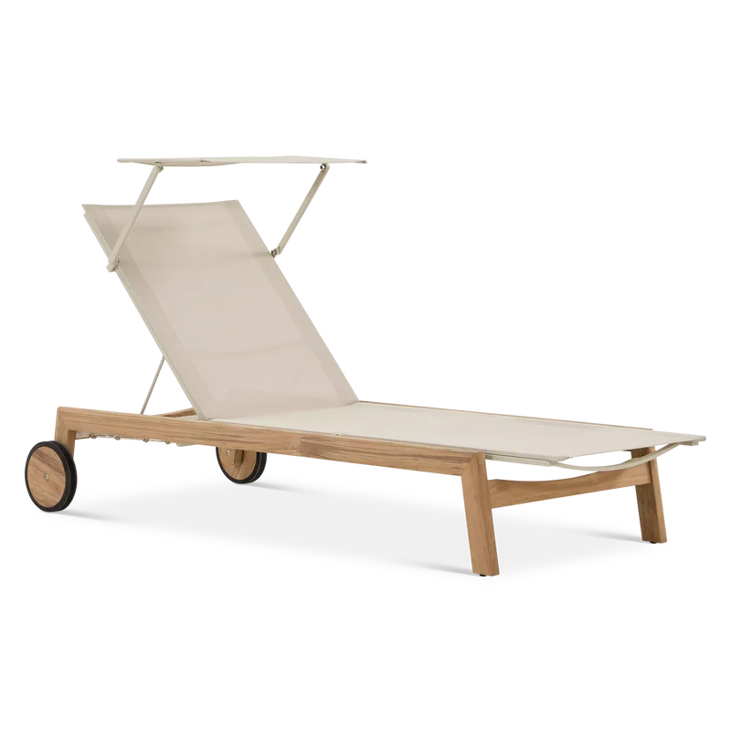 French Beauty - Outdoor Teak Lounger