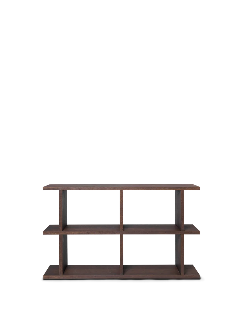 Kona Bookcase - 2x2 - Dark Stained Oak