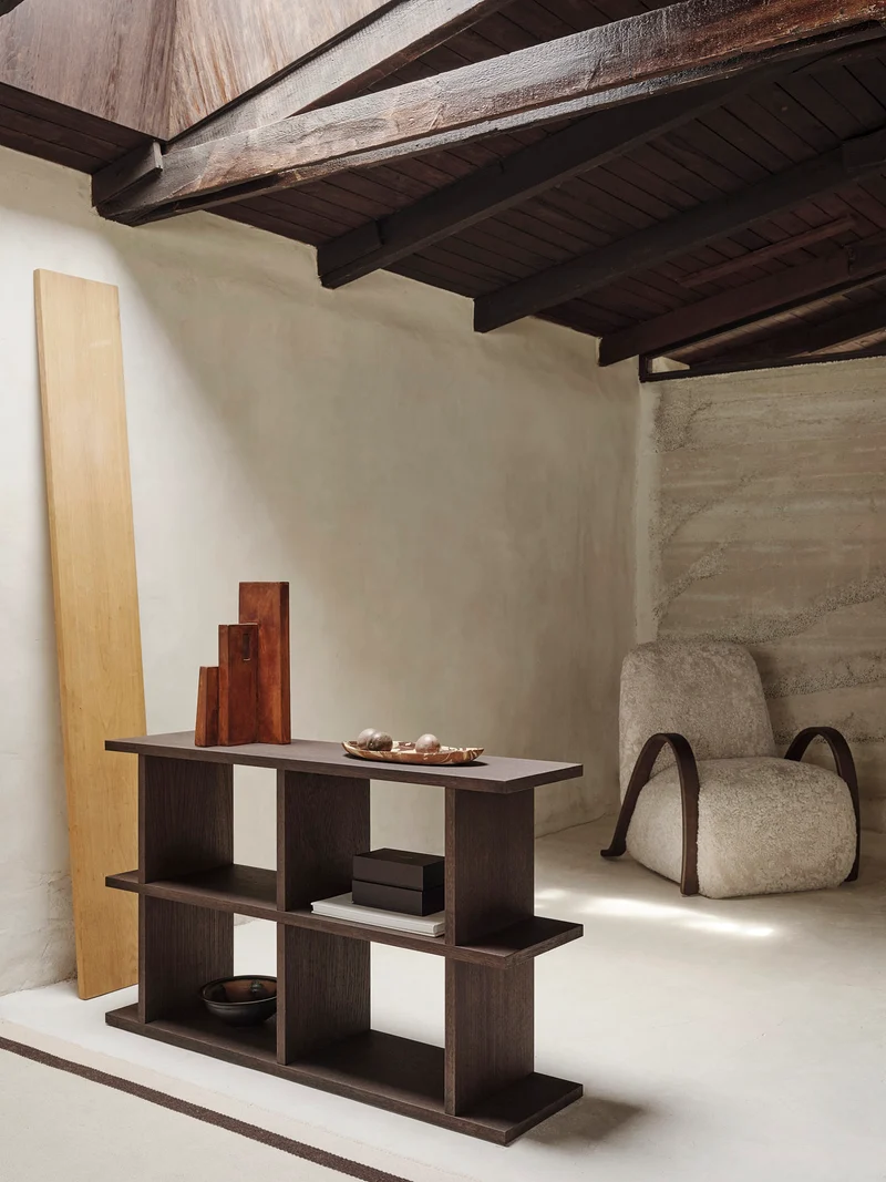 Kona Bookcase - 2x2 - Dark Stained Oak