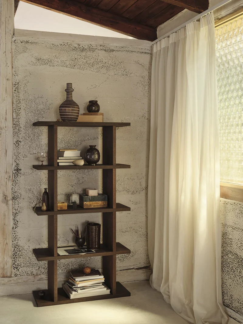 Kona Bookcase - 1x4 - Dark Stained Oak