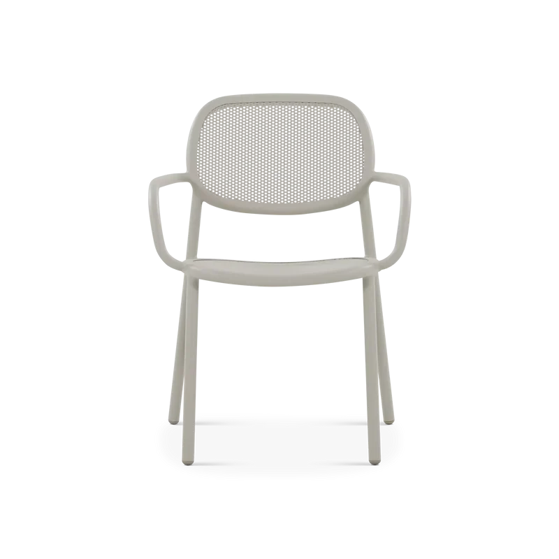 Dots - Outdoor Aluminium Chair With Arms