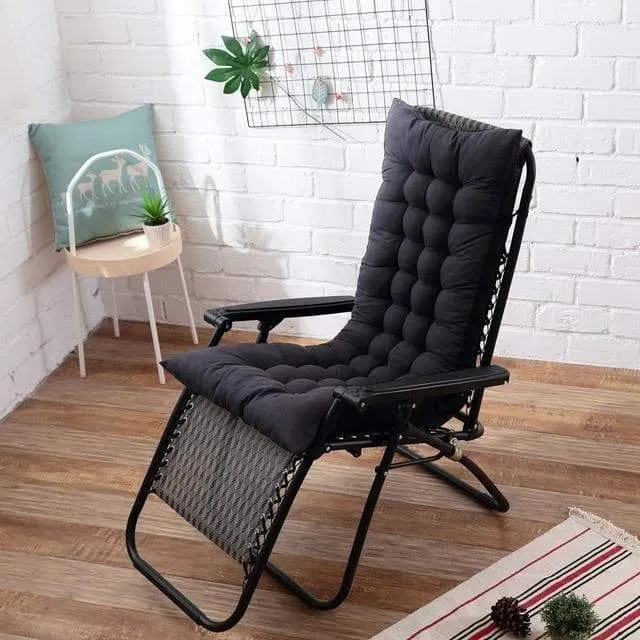 Coussin Chaise Longue Noir