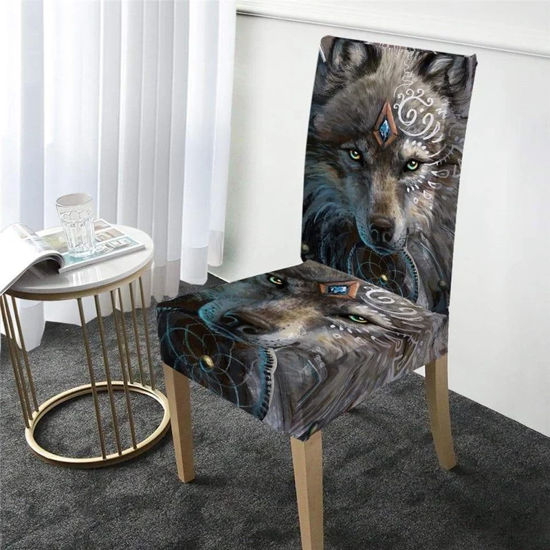 Housse de Chaise Loup guerrier