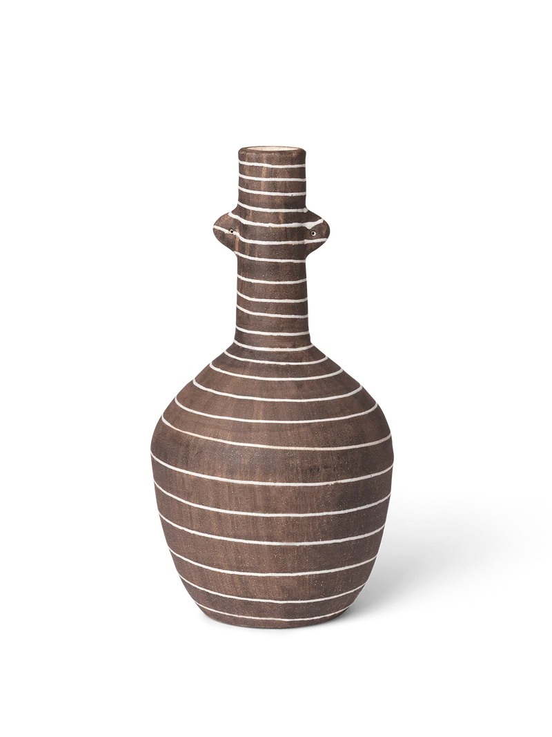 Brura Vase - Coffee/White