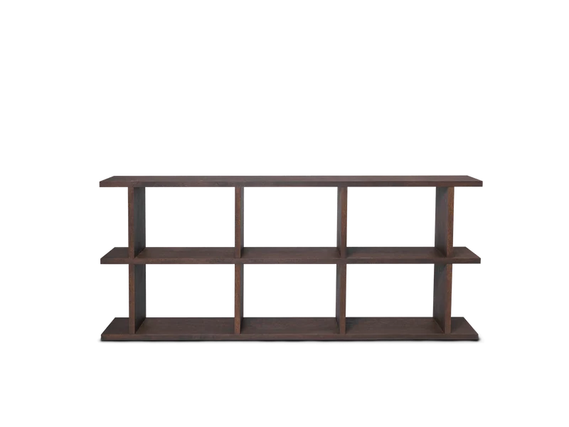 Kona Bookcase - 3x2 - Dark Stained Oak