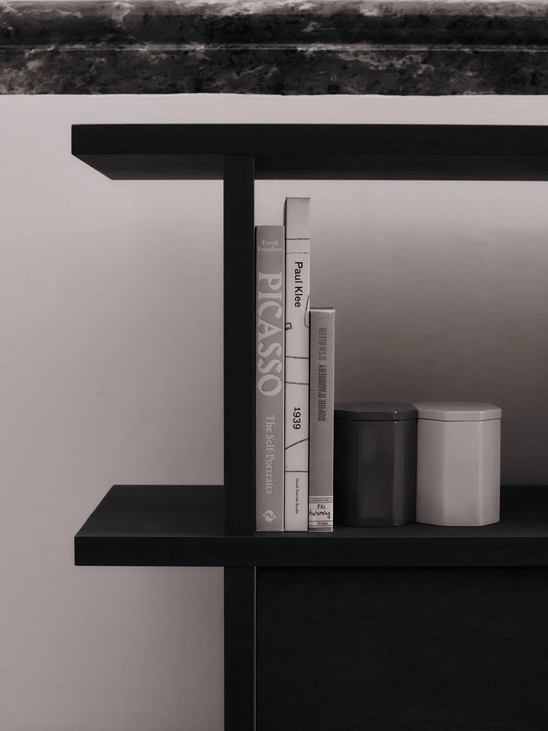 Kona Bookcase - 3x2 - Dark Stained Oak