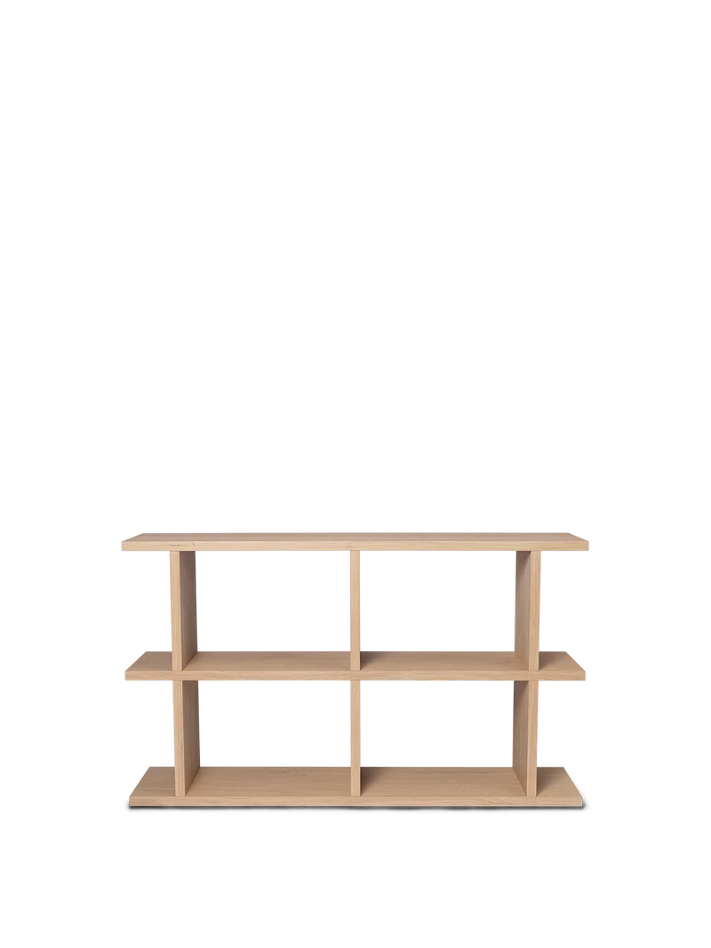 Kona Bookcase - 2x2 - Natural Oak Veneer