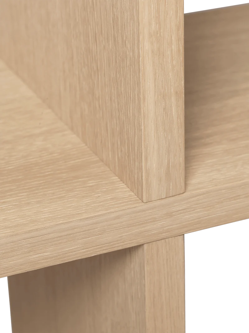 Kona Bookcase - 2x2 - Natural Oak Veneer