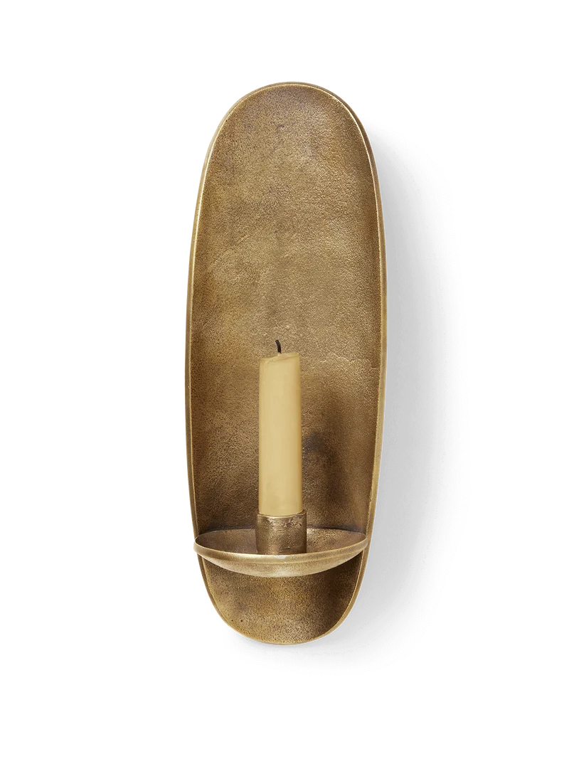 Agapé Wall Candle Holder - Brass Finish