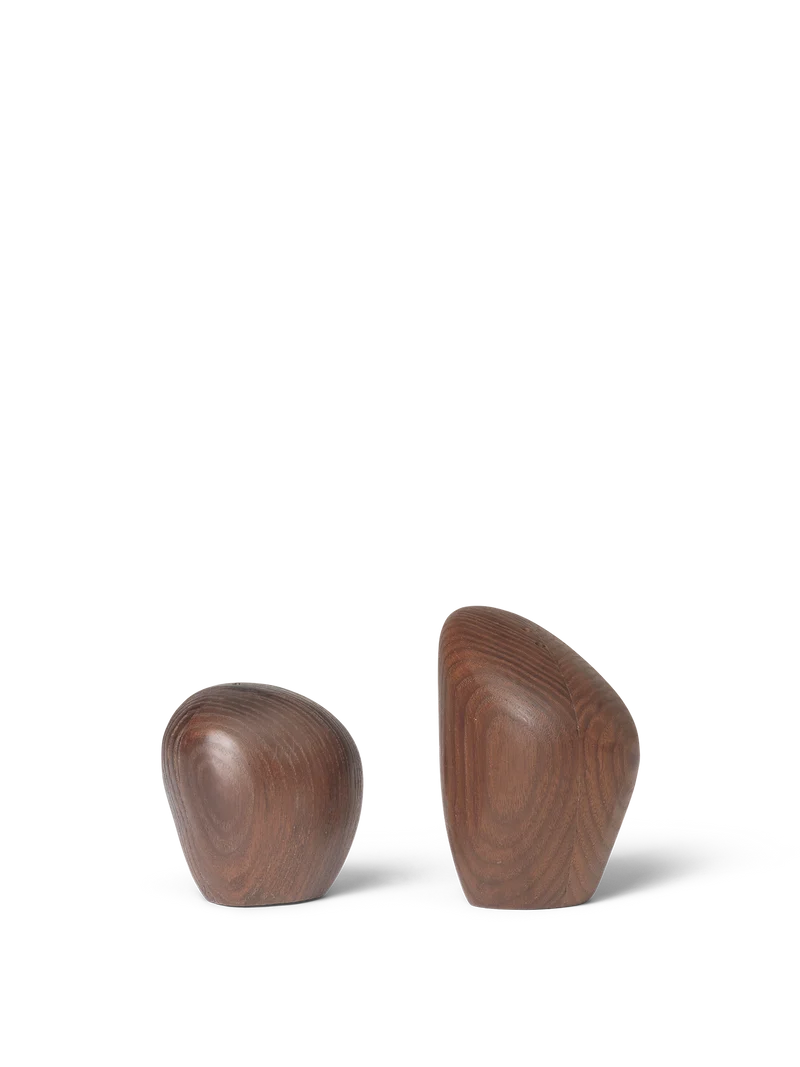 Cairn Salt and Pepper Shakers - Set of 2 - Dark Brown