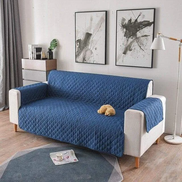 Protège Canapé Bleu Foncé