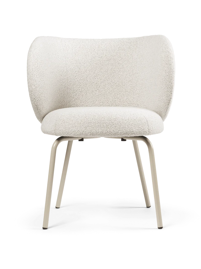 Rico Dining Chair - Cashmere - Soft Bouclé - Off-White/Sand