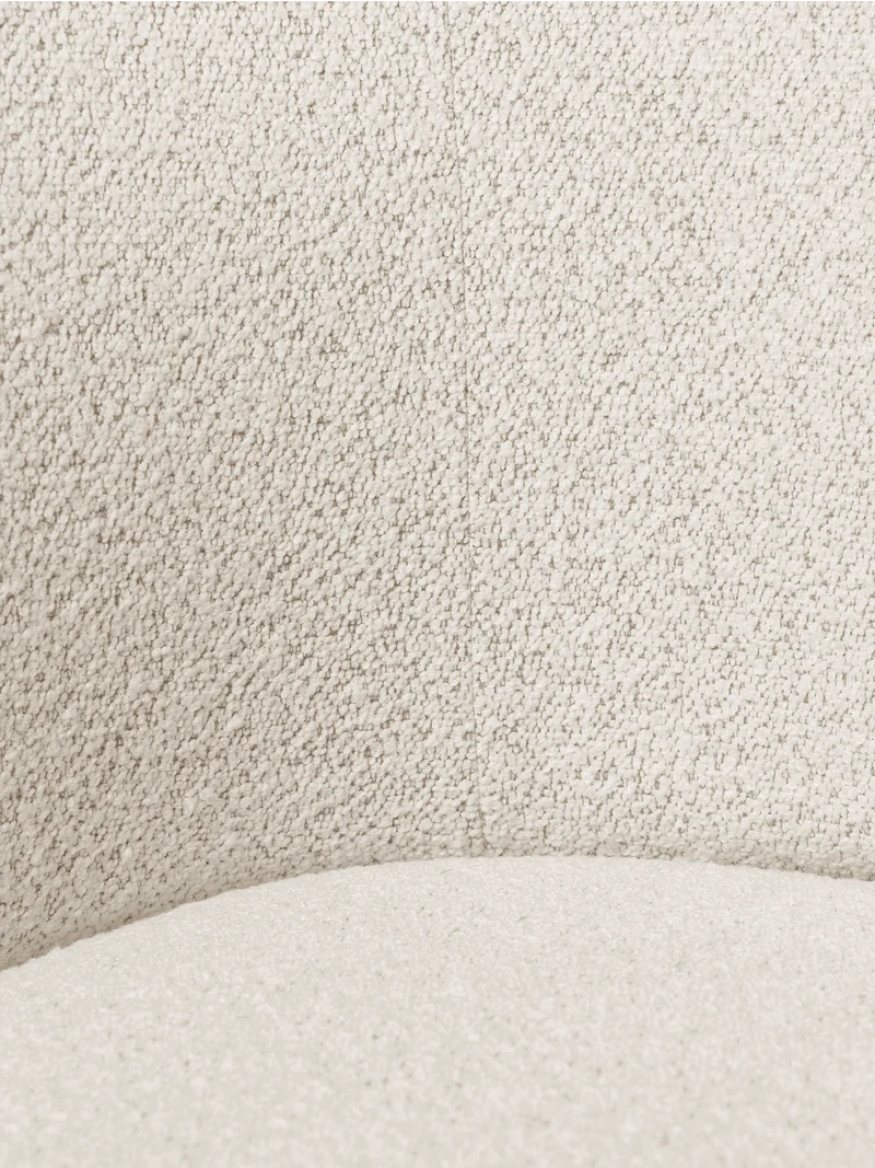 Rico Dining Chair - Cashmere - Soft Bouclé - Off-White/Sand