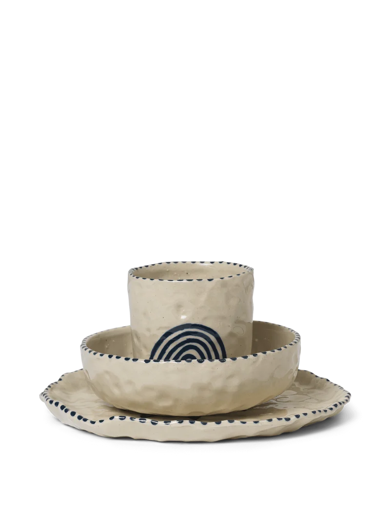 Naive Ceramic Set - Deep Blue