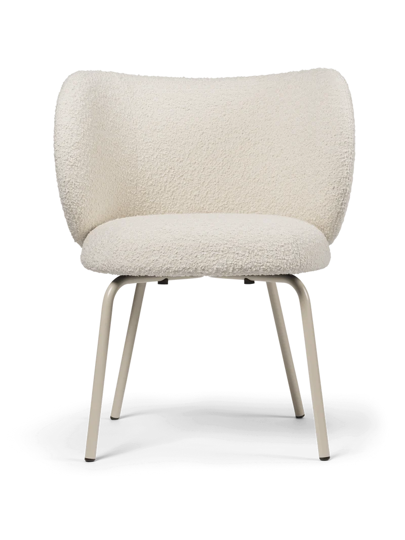 Rico Dining Chair - Cashmere - Nordic Bouclé - Off-White