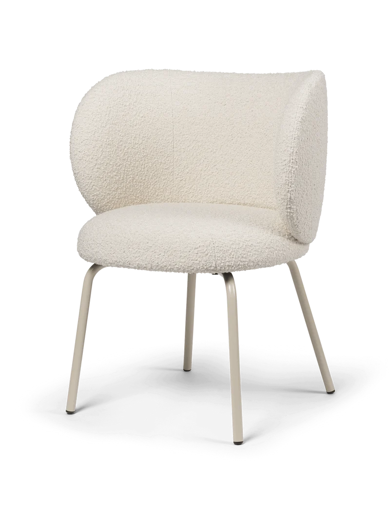 Rico Dining Chair - Cashmere - Nordic Bouclé - Off-White