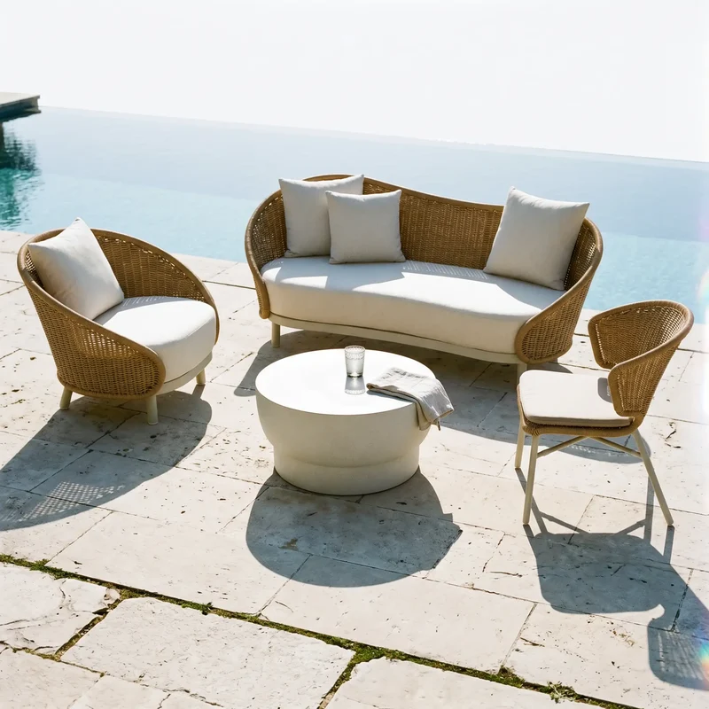 Loop - Outdoor Wicker 3-Seater Sofa
