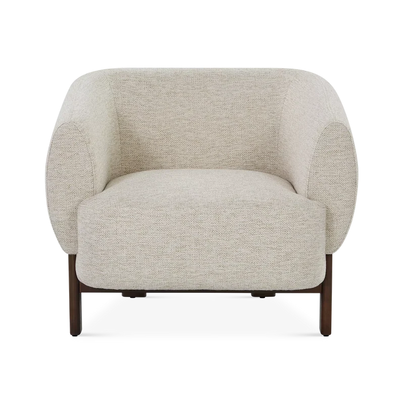 Hug - Armchair with Wooden Legs