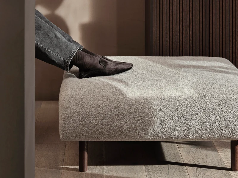 Dase Ottoman - Soft Bouclé - Natural