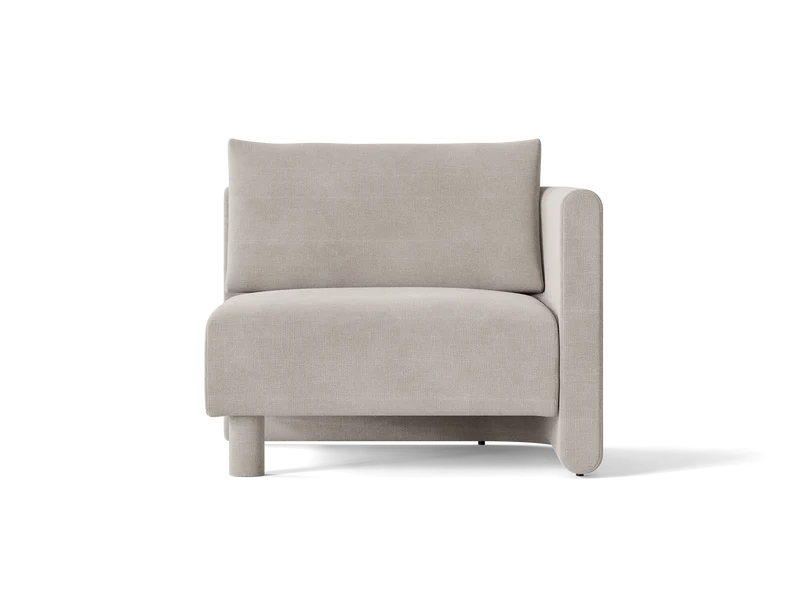 Dase Sofa Armrest Right - Cotton Linen - Natural