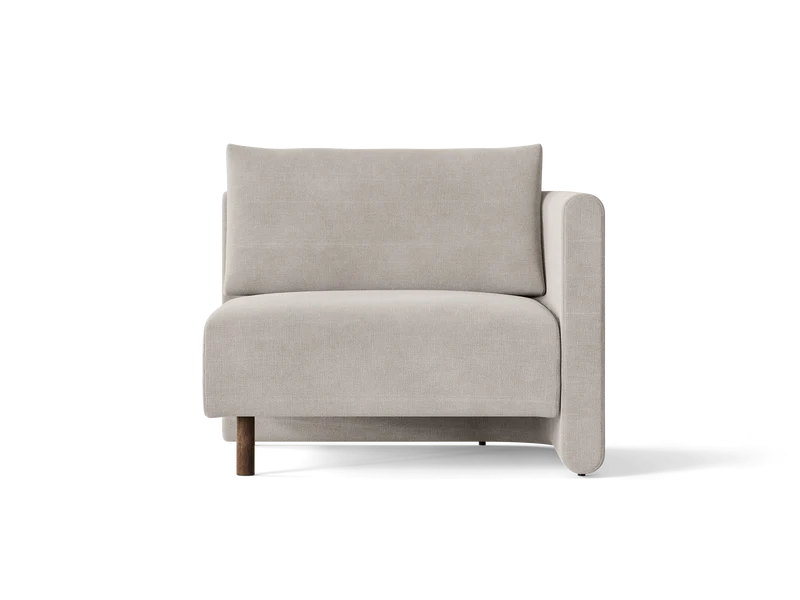 Dase Sofa Armrest Right - Cotton Linen - Natural