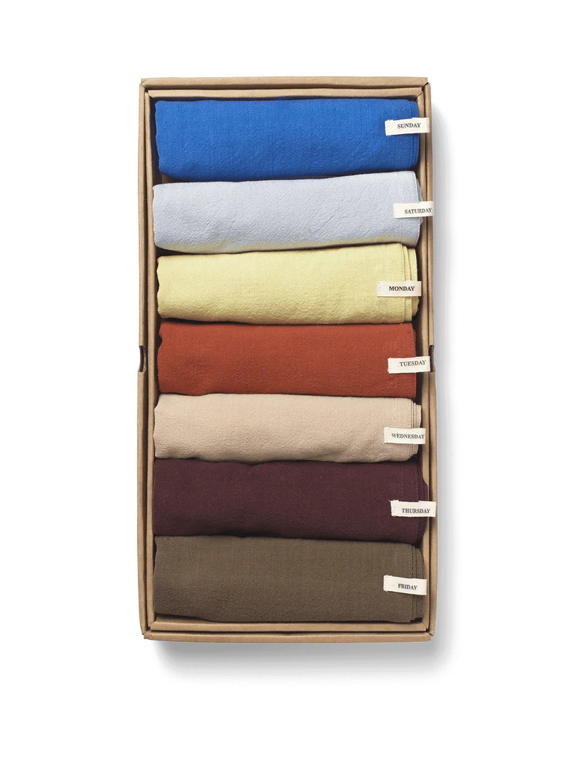 Day Tea Towel - Set of 7 - Bold