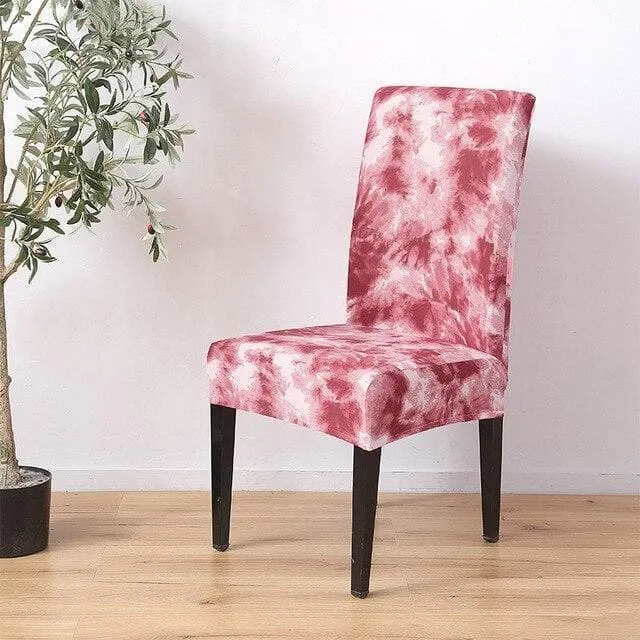 Housse de Chaise Empreinte rouge