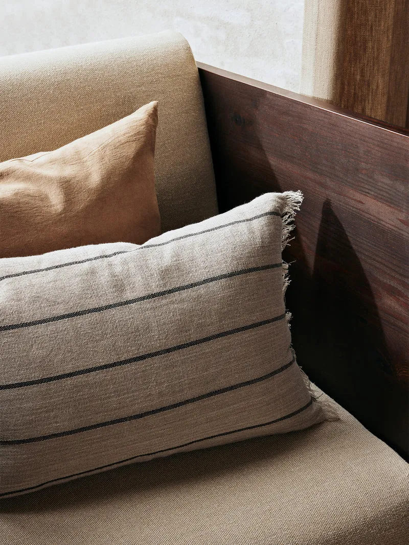 Calm Cushion - Rectangular - Camel/Black