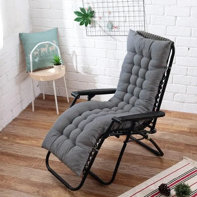 Coussin Chaise Longue Gris