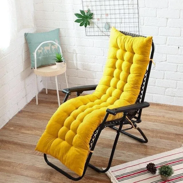 Coussin Chaise Longue Jaune