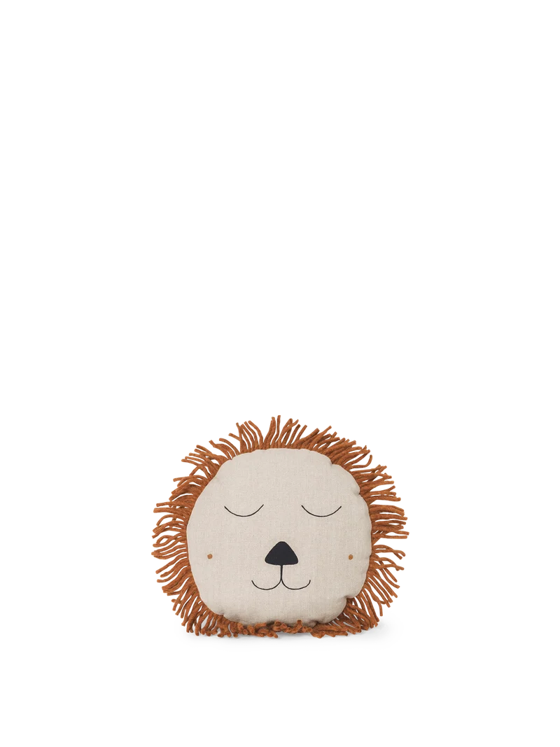 Safari Cushion - Lion - Natural