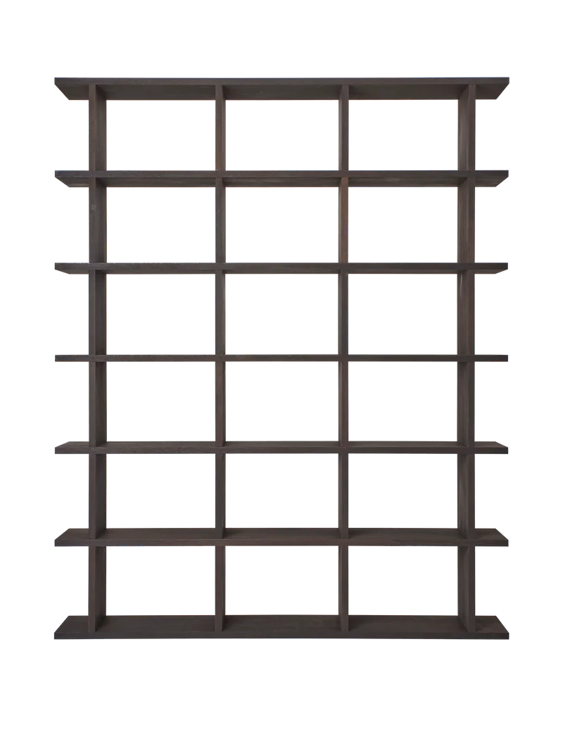 Kona Bookcase - 3x6 - Dark Stained Oak