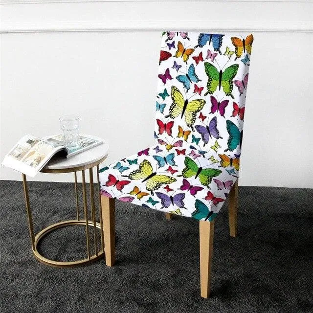 Housse de Chaise Papillons