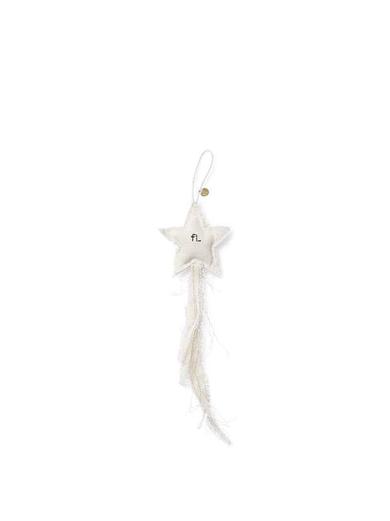 Vela Star Ornaments - Set of 4 - Natural