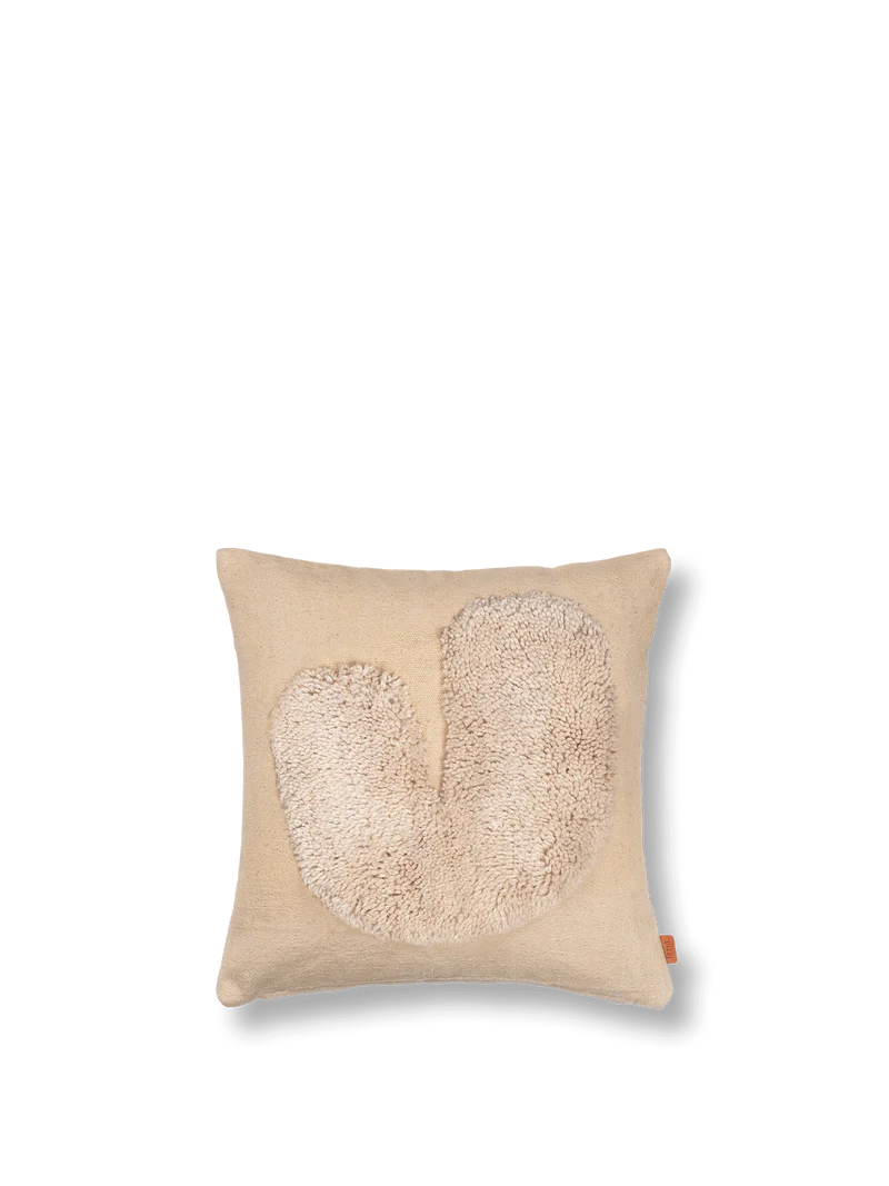 Lay Cushion - Sand/Off-White