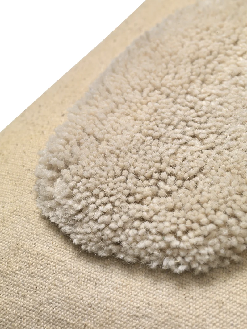 Lay Cushion - Sand/Off-White
