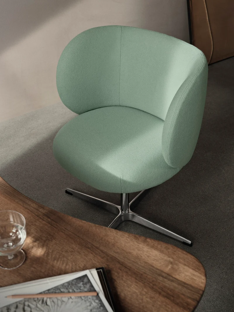 Rico Dining Chair - Swivel - Tonus - Mint