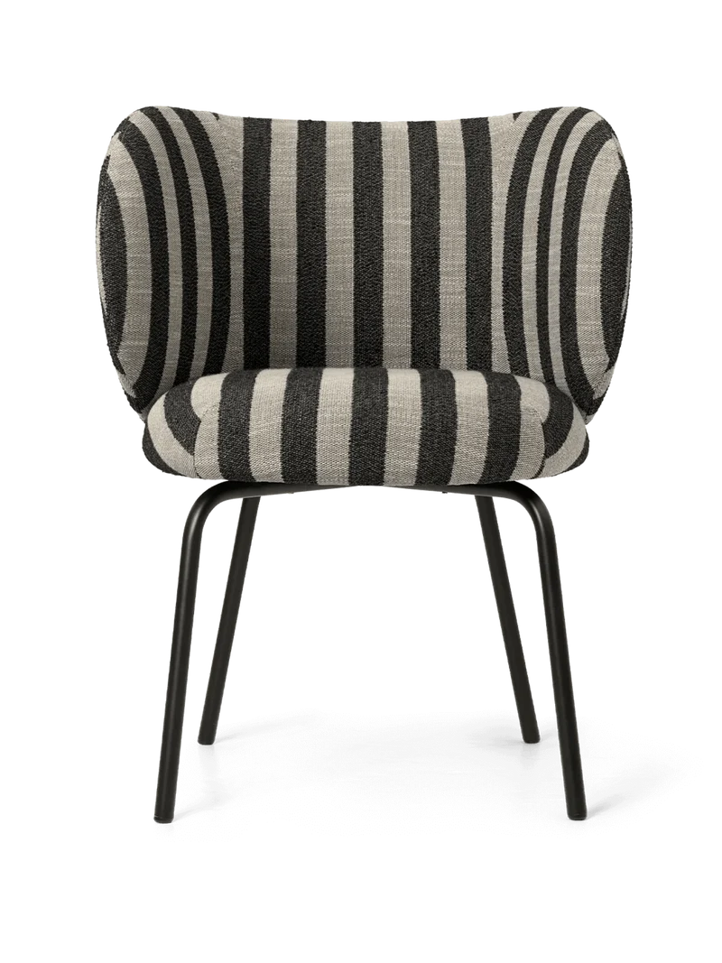 Rico Dining Chair - Black - Louisiana - Sand/Black