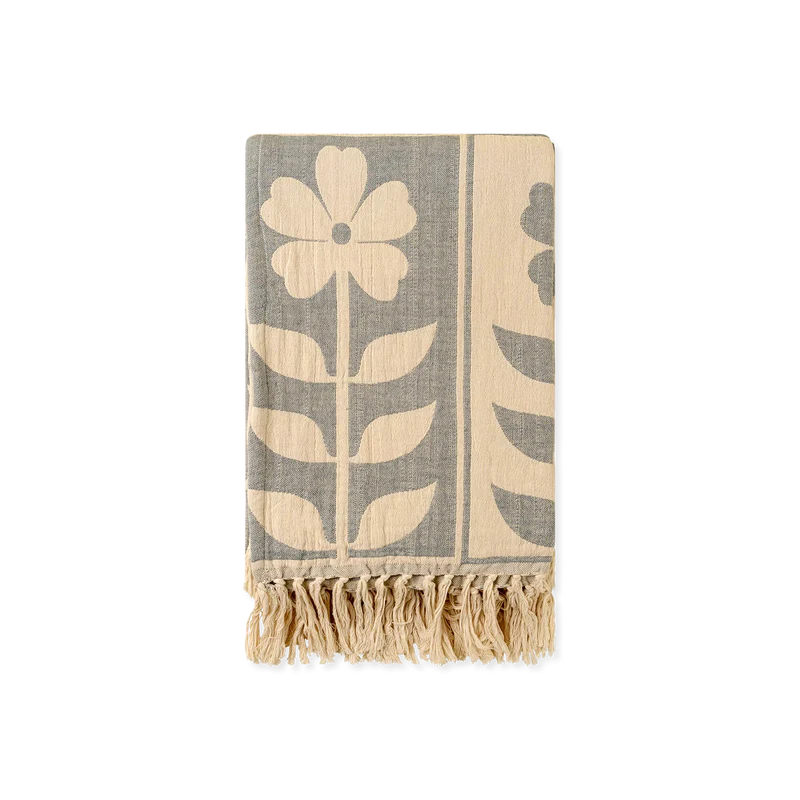 Daisy Days - Cotton Throw